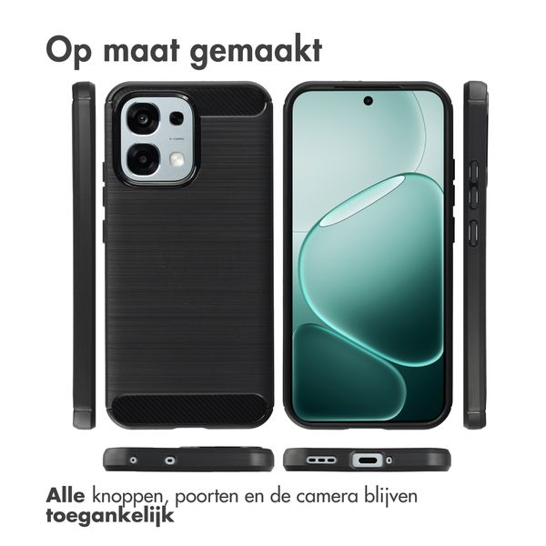 imoshion Brushed Backcover Oppo A6 Pro (5G) - Zwart