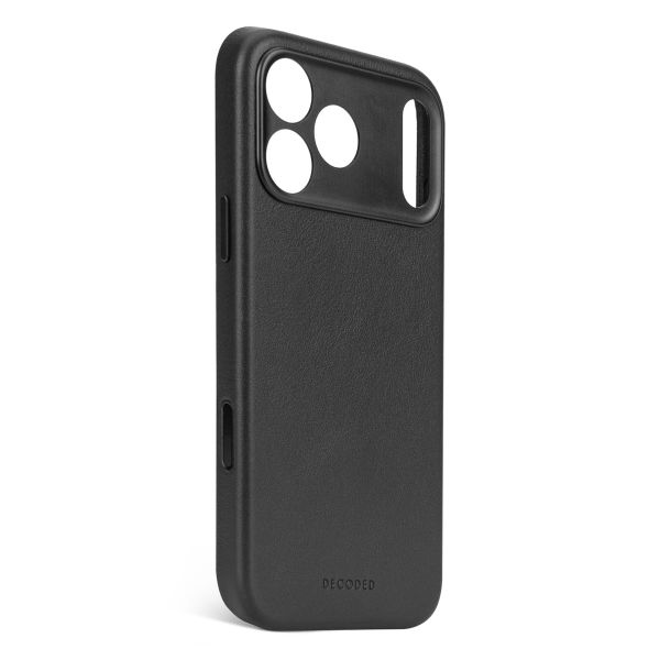 Decoded Leather Backcover MagSafe Apple iPhone 17 Pro - Zwart