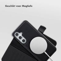 Selencia Olyn Uitneembare Bookcase met MagSafe Samsung Galaxy S24 FE - Zwart
