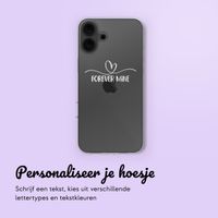 Hoesje met eigen foto en/of tekst Apple iPhone 16 - Sierlijk hartje