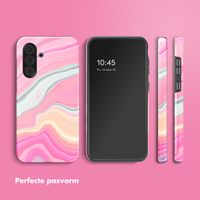 Selencia Vivid Tough Backcover Samsung Galaxy A36 / A56 - Pastel Lipstick Marble