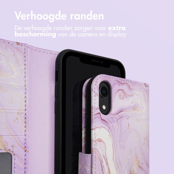 imoshion Design Bookcase iPhone Xr - Purple Marble