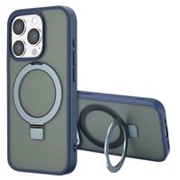 Accezz Ring Stand Backcover met MagSafe Apple iPhone 15 Pro - Blauw