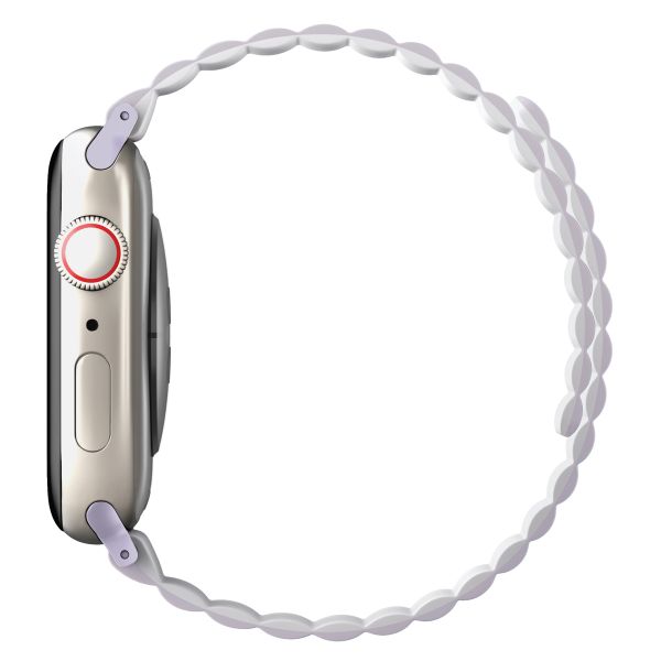 Uniq Revix dubbelzijdig bandje Apple Watch Series 1 t/m 9 / SE (38/40/41 mm) | Series 10 / 11 (42 mm) - Lilac / White