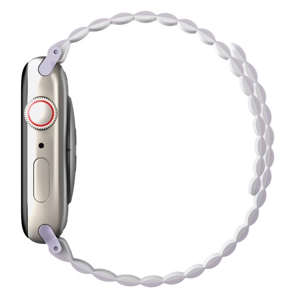 Uniq Revix dubbelzijdig bandje Apple Watch Series 1 t/m 9 / SE (38/40/41 mm) | Series 10 (42 mm) - Lilac/White