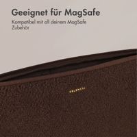 Selencia Teddy Laptop hoes 13-14 inch - Laptopsleeve - Choco Brown