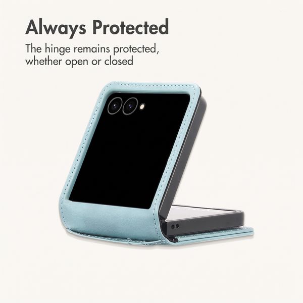 imoshion Luxury Bookcase Samsung Galaxy Z Flip 8 - Light Blue