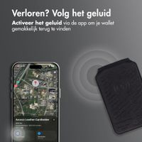 Accezz Magnetische Leren Wallet met standaard - Geschikt voor Apple Find My - Onyx Black