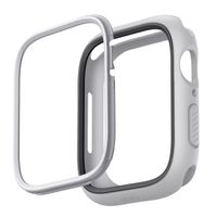 Uniq Moduo Apple Watch Case met uitwisselbare Bezel Apple Watch 4-9 / SE - 40/41 mm - Chalk (Chalk/Stone Grey)