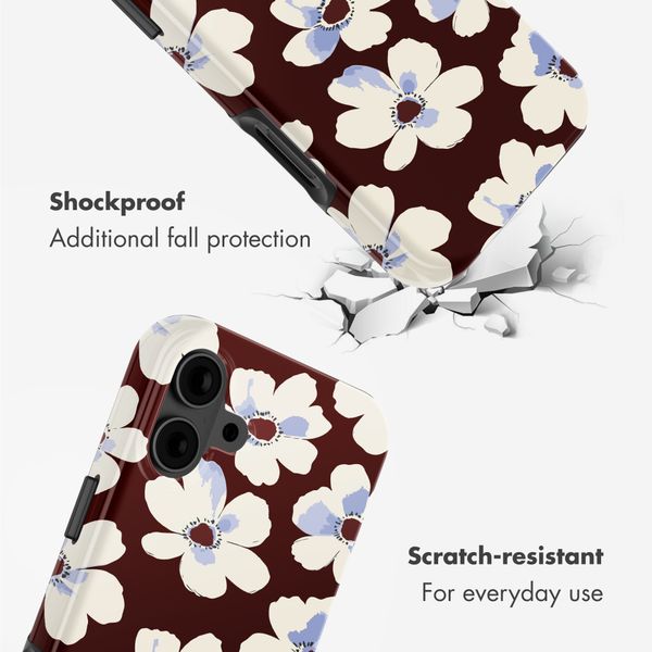 Selencia Vivid Back Cover with MagSafe Apple iPhone 16 - Choco Flower Pop