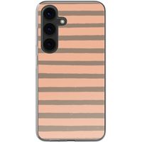 imoshion Design hoesje Samsung Galaxy S24 - Striped Peach Reverse