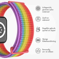 imoshion Nylon bandje Apple Watch Series 1 t/m 11 / SE / Ultra (44/45/46/49 mm) - Rainbow