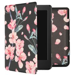 imoshion Design Slim Hard Case Bookcase Tolino Page 2 - Blossom Watercolor Black