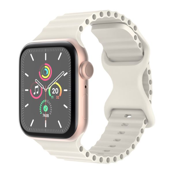 imoshion Athletic siliconenbandje Apple Watch Series 1 t/m 9 / SE (38/40/41 mm) | Series 10 (42 mm) - Sterrenlicht