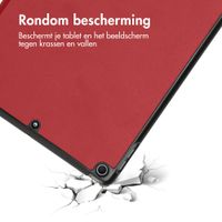 imoshion Trifold Bookcase Apple iPad 9 (2021) 10.2 inch / iPad 8 (2020) 10.2 inch / iPad 7 (2019) 10.2 inch - Rood