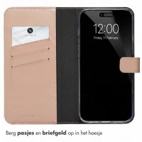Selencia Echt Leren Bookcase Apple iPhone 18 Pro Max / 17 Pro Max - Dusty Pink
