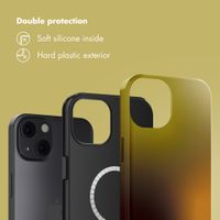 Selencia Vivid Back Cover with MagSafe Apple iPhone 13 - Gradient Olive Dust
