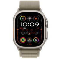 WiWu Alpine nylonband Apple Watch Series 1 t/m 11 / SE / Ultra (44/45/46/49 mm) - Olive Green