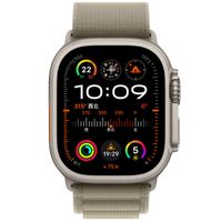 WiWu Alpine nylonband Apple Watch Series 1 t/m 10 / SE / Ultra (2) (44/45/46/49 mm) - Olive Green