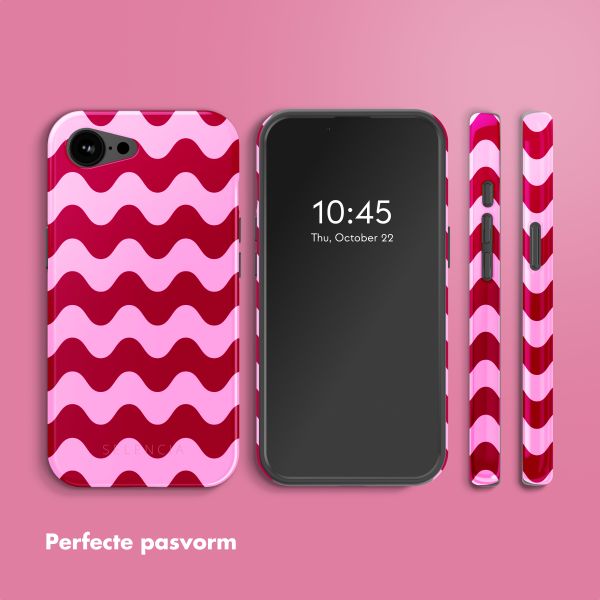 Selencia Vivid Backcover met MagSafe Apple iPhone 16e - Wave Vibes Lipstick