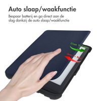 imoshion Slim Soft Case Bookcase Pocketbook Touch Lux 5 / HD 3 / Basic Lux 4 / Vivlio Lux 5 - Donkerblauw