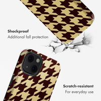 Selencia Vivid Back Cover with MagSafe Apple iPhone 13 - Pied-de-Poule