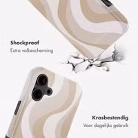Selencia Vivid Tough Backcover met MagSafe Apple iPhone 16 - Desert Waves Beige