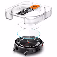 Spigen EZ FIT Glas.tR Screenprotector met applicator Samsung Galaxy Watch 6 Classic - 43 mm - Transparant