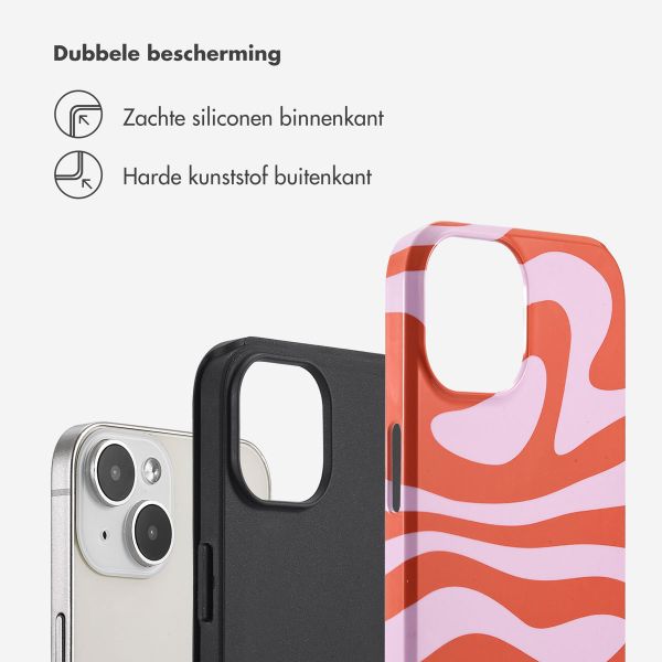 Selencia Vivid Backcover Apple iPhone 14 - Dream Swirl Pink