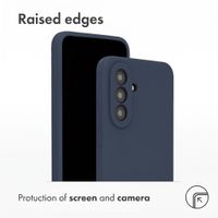 Accezz Liquid Silicone Back Cover Samsung Galaxy A37 (5G) - Dark Blue