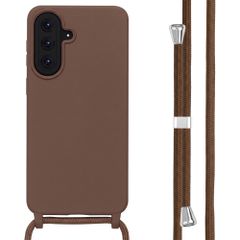 imoshion Siliconen hoesje met koord Samsung Galaxy A18 (4G) / A17 (4G/5G) - Bruin