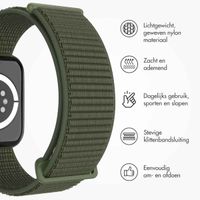 imoshion Nylon bandje Apple Watch Series 1 t/m 9 / SE (38/40/41 mm) | Series 10 / 11 (42 mm) - Army Green