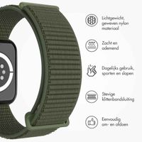 imoshion Nylon⁺ bandje Apple Watch Series 1 t/m 9 / SE (38/40/41 mm) | Series 10 (42 mm) - Army Green