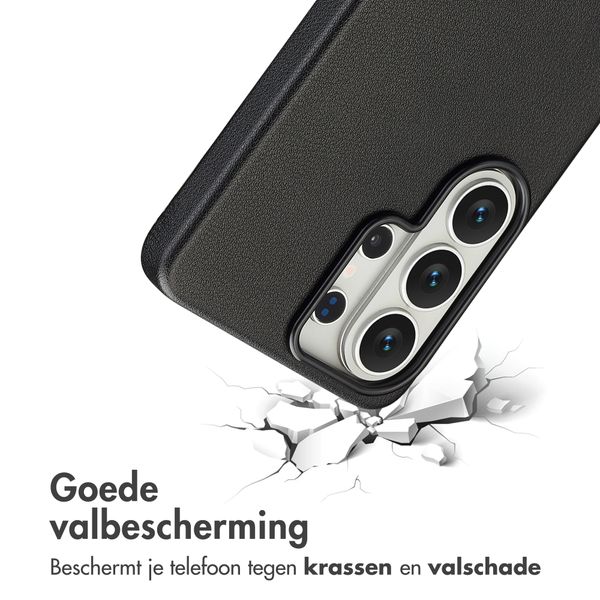 Accezz MagSafe Leather Backcover Samsung Galaxy S26 Ultra - Onyx Black