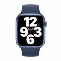 Apple Siliconen solobandje Apple Watch Series 1 - 11 / SE / Ultra (44/45/46/49 mm) - Maat 12 - Abyss Blue