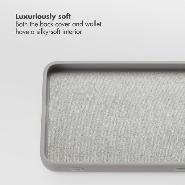 Selencia Olyn Detachable Bookcase with MagSafe Samsung Galaxy S26 - Grey