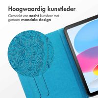 imoshion Mandala Bookcase Apple iPad Air 11 inch (2025) M3 / (2024) M2 / Air 5 (2022) / Air 4 (2020) - Turquoise