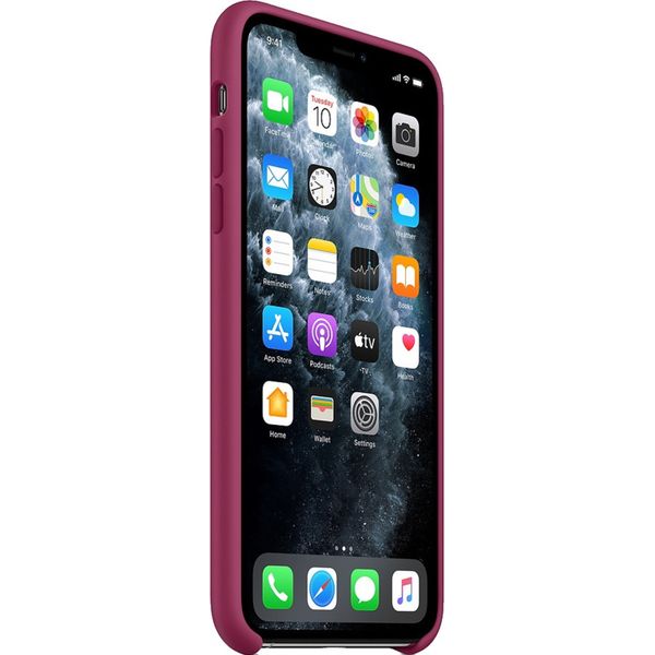 Apple Silicone Backcover Apple iPhone 11 Pro Max - Pomegranate