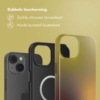 Selencia Vivid Backcover met MagSafe Apple iPhone 14 - Gradient Olive Dust