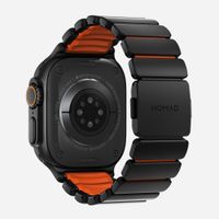 Nomad Stratos Band Apple Watch Series 1 - 11 / SE / Ultra (44/45/46/49 mm) - Ultra Orange / Black Titanium