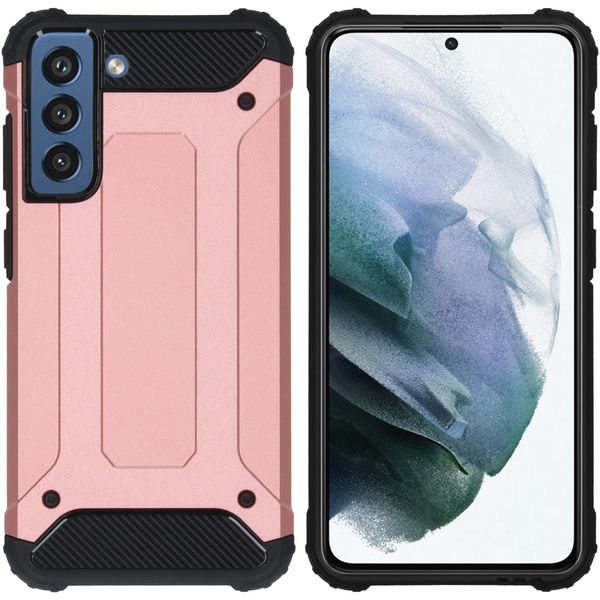 imoshion Rugged Xtreme Backcover Samsung Galaxy S21 FE - Rosé Goud