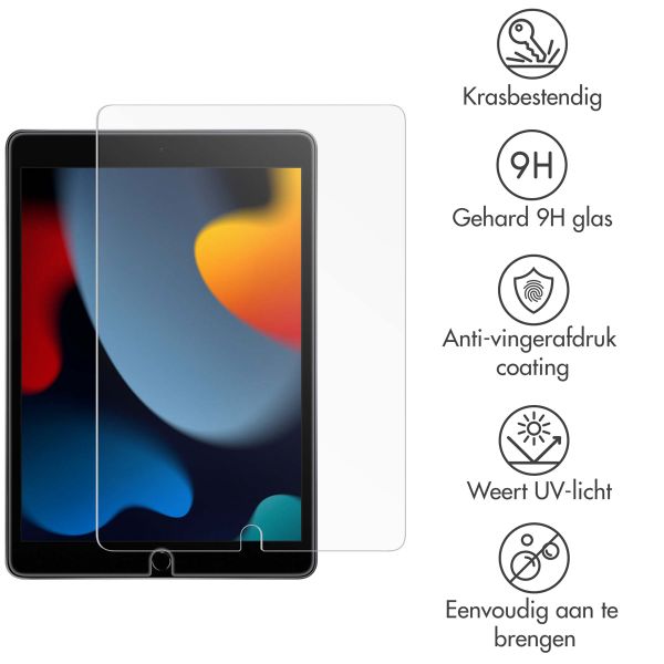 imoshion Gehard glas screenprotector iPad 9 (2021) 10.2 inch / iPad 8 (2020) 10.2 inch / iPad 7 (2019) 10.2 inch - Transparant