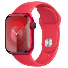 Apple Sport Band Apple Watch Series 1 t/m 9 / SE (38/40/41 mm) | Series 10 (42 mm) - Maat S/M - Red