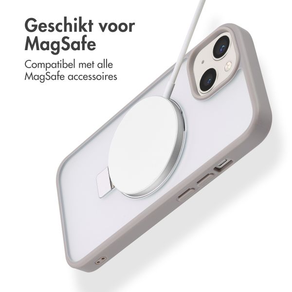 Accezz Ring Stand Backcover met MagSafe iPhone 14 - Grey