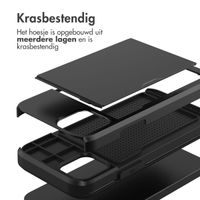 imoshion Backcover met pasjeshouder iPhone 12 Mini - Zwart