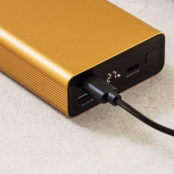 imoshion Ultra Series Aluminium Powerbank 20.000 mAh - Quick Charge en Power Delivery - Goud