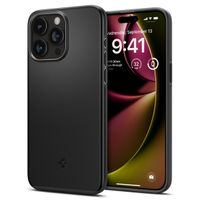 Spigen Thin Fit Backcover Apple iPhone 15 Pro Max - Zwart