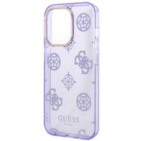 Guess Peony Glitter Backcover Apple iPhone 14 Pro - Lila