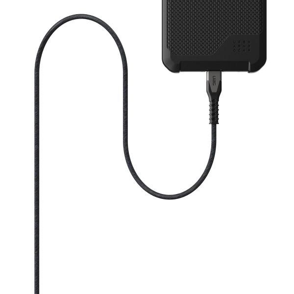 UAG Kevlar® Core USB-C naar Lightning oplaadkabel - 1,5 meter - Zwart / Grijs