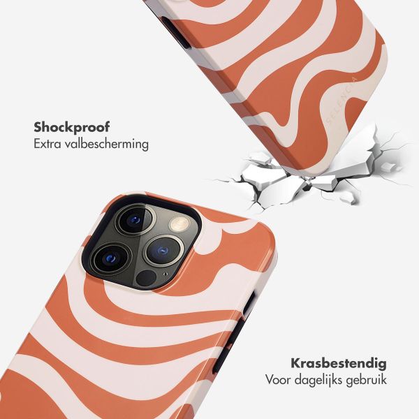 Selencia Vivid Tough Backcover iPhone 13 Pro - Dream Swirl Orange